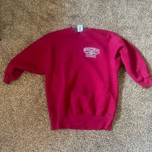 Large WSU Rose Bowl 1998 Crewneck Cougars Washington State University Red